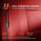 Custom Fit Bling Diamond Seat Covers for Honda CRV 2023-2026 | Full Set 5 Seats Faux Leather Automotive Glitter Crystal Sparkle Strips for Cute Women Girl, Red - Image 8