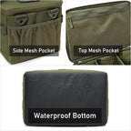 Tactical Camping Storage Bag 18L Tactical Utility Tote Bag Camping Cookware Organizer Trunk Organizer (Army Green) - Image 4