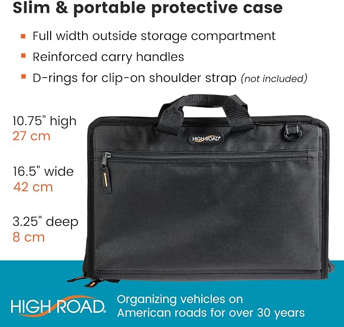 High Road Steering Wheel Desk and Laptop Holder for Car, Truck, Van and SUV | Portable Car Office Laptop Case and Desk, with 6 Storage Compartments, Phone Holder, Mouse Tray and Wrist Rest - Image 8
