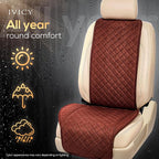 IVICY Faux Suede Front Car Seat Cover, Seat Protector, 1 Unit, Brown | Non-Slip Bucket Sear Cover for Most Cars, SUVs, Vans & Trucks – Machine Washable, Side-Airbag Friendly - Image 7