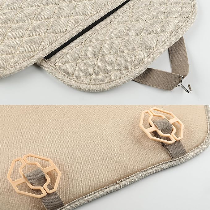 West Llama Linen Car Seat Covers,Bottom Seat Covers for Cars Include 2 Piece Front Driver Seat Pad Mat Universal Fits 90% Vehicles,SUVs,Cars,Sedans(2Piece-Beige) - Image 5