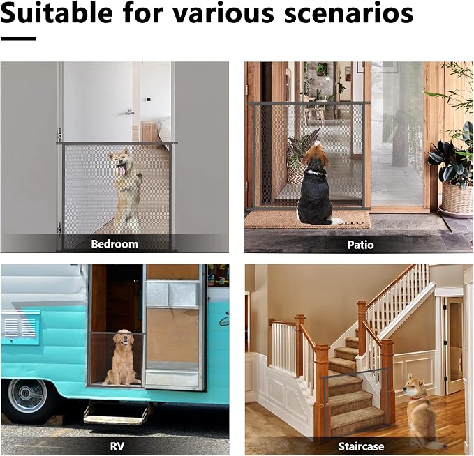 Guardian Steel Pet Grille Screen Door Protector for Dogs Pets Cats Scratch Protector Replacement (Bronze, 36 inch) Screen Door Guard Pet Proof Rv Screen Door Grill Guards - Image 4