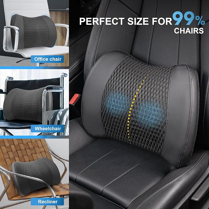 Lofty Aim Lumbar Support Pillow for Car | Car Seat Back Support, For Driving - Image 8