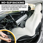Gear Pink Premium Universal Fit Waterproof Stain Resistant Car Seat Cover Neoprene Non-Slip Bucket Seat Dog Sweat Proof Protector Save Your Leather Cloth Seats Automotive Van Truck SUV Sedan - Image 4