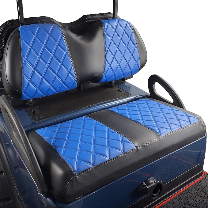 NOKINS Golf Cart Diamond Vinyl Seat Covers Fits Club Car Precedent 2004-UP | OEM Standard Front Seat Cushion,No Nails Required - Image 2