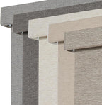 Persilux Blackout Roller Shades for Window Blinds,Cordless,Linen Fabric,Thermal Insulated Fabric UV Protection Shades for Home,Office,Bedroom,Door,Blackout-Light Brown,34" W X 72" H by PersiluxHome
