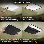 Econour RV Skylight Window Shade RV Sunroof Shade Cover for Camper Trailers | Foldable Magnetic Sunshade for Harmful UV Rays and Heat | 3-Layered Reflective and Waterproof Material (16.25"x16.25") - Image 7