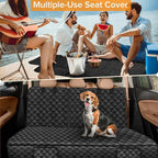Dog Car Seat Cover for Back Seat for Dodge RAM 1500 2500 2000-2025 2026 | for RAM 4 Door Quad Cab Crew Cab Mega Cab Accessories Truck Pet Bench Backseat Rear Seat Covers Protector Waterproof Black - Image 8