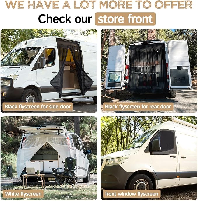 Living in a Bubble Insulated Blackout Mid Right Side Window Cover for Mercedes Sprinter Van Year 2007-2026 170" Length LWB & XLWB, NCV3 & VS30 (Bare Metal Frame) - Image 9