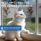 MAGZO Pet Proof Window&Door Screen Roll, 36" W x 100', Black | Vinyl Coated Polyester Dog Cat Resistant Heavy Duty, Mesh Net Netting Curtain Wire Replacement Repair for Patio/Porch/Sliding - Image 6