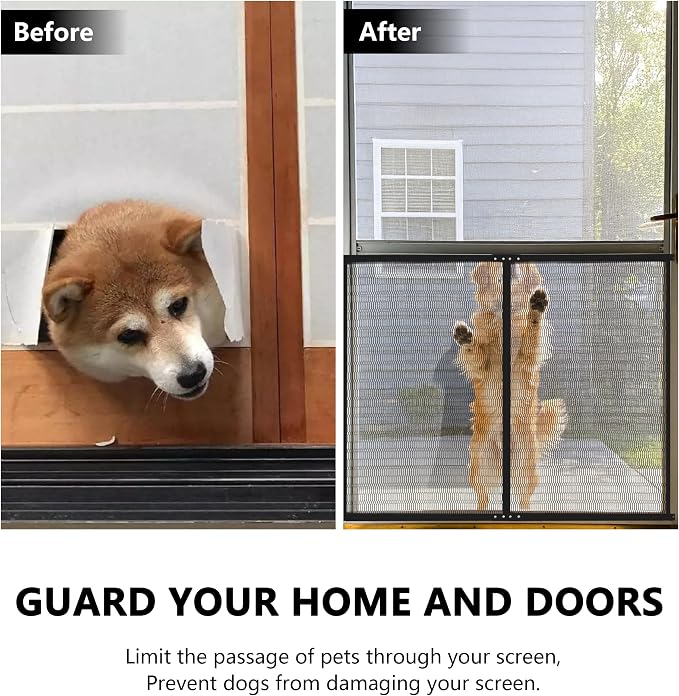 Steel Pet Grille (48 Inch, Brown) Rv Screen Door Protector for Dogs, Cats - Image 3