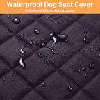 Waterproof Dog Car Seat Cover for Back Seat, Dog Hammock for Cars | Side flaps shield doors; seat anchors and non-slip backing hold it. 4-in-1 modes: hammock, bench mat, cargo liner and pet mat - Image 2