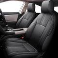 Custom Fit Seat Covers for Honda Civic Sedan EX-L,EX-T 2016-2021 Premium Comfort Faux Leather Car Seat Covers Black by AOMSAZTO