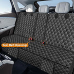 Dog Car Seat Cover for Back Seat for Dodge RAM 1500 2500 2000-2025 2026 | for RAM 4 Door Quad Cab Crew Cab Mega Cab Accessories Truck Pet Bench Backseat Rear Seat Covers Protector Waterproof Black - Image 2