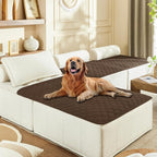 gogobunny Waterproof Blanket for Dogs，Couch Covers for Sectional Sofa | Anti Slip, Hair Resistant, Potty Training Couch Protector, Furniture Covers for Pets, 40x50 Inch Dark Chocolate by gogobunny