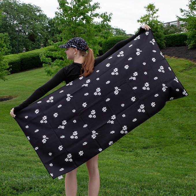 Sprints Athletic Running Towel, Full-Sized, Car Seat Cover - Performance Microfiber (Florid Declamation) - Image 9