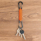 BRAVESHINE Paracord Keychain Carabiner Clip | D Ring Hanger Lanyard Hook | 7.3inch Long | for Stroller, Water Bottle, Key, Backpacks, Men, Women, Luggage, Car Seat Headrest, Fence, Bag Charms - Image 7