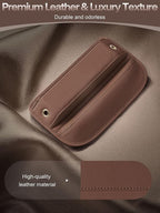 Premium Leather Car Seat Gap Filler Organizer (0.2”-1.2" Gaps), Clever Gifts for Car SUV Truck Owners (Brown, 2 Pack) - Image 4