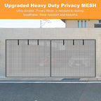 Privacy Garage Door Screen Blackout for 1 Car Garage-8x8FT Privacy Silver Grey Heavy Duty Magnetic Garage Screen, Hands Free, Magnetic Privacy Garage Screen Door - Image 5