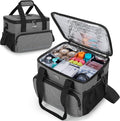 Trunab Insulated Medical Bag with Dividers, Medicine Pouch,Grey | Empty Bag for Custom Setup, Ideal for Home, Travel and Camping by Trunab