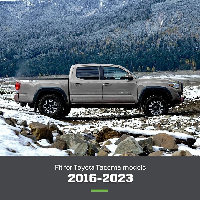 Car Seat Covers Fit for Toyota Tacoma 2016-2023 Double/Crew Cab,Black | Custom Faux Leather Full Set,Waterproof & Wear-Resistant,Fits Tacoma 3rd Gen SR,SR5,Limited,TRD Sport,TRD Off-Road,TRD Pro - Image 8