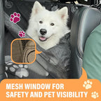 Active Pets Dog Car Seat Cover for Back Seat, Waterproof Pet Protection Hammock, SUV Truck Car Backseat Protector with Safety Features, Black - Image 7