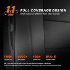 Car Seat Covers Custom Fit for Honda CRV: 2023 2024 2025 2026 Full Set Faux Leather Car Seat Cover Waterproof (5 Seats,Black) - Image 8