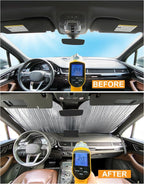 YelloPro Side Window Front Seat Sunshade Custom Fit for 2010-2019 2020 2021 2022 2023 2024 2025 2026 Dodge RAM 2500 3500, 2 Door Regular Cab (2pcs) - Image 7