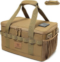 Tactical Camping Storage Bag 18L Tactical Utility Tote Bag Camping Cookware Organizer Trunk Organizer (Khaki) by Lemubeane