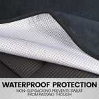 BDK UltraFit Waterpoof Car Seat Towel Cover, 2 Pack with Black Trim – Washable Sweat Seat Protector, Ideal for Gym Swimming Surfing Running Crossfit, Fits Most Auto Truck Van SUV - Image 7
