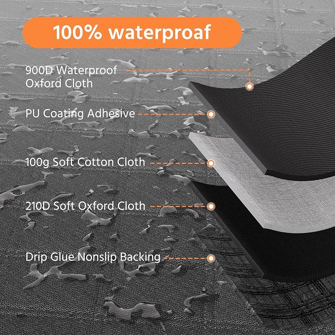 Simple Trending SUV Cargo Liner for Dogs, Waterproof Dog Car Seat Cover Mat | for SUVs Sedans Vans, Universal Fit Pet Trunk Cover with Non-Slip Bumper Flap Protector, Black - Image 4