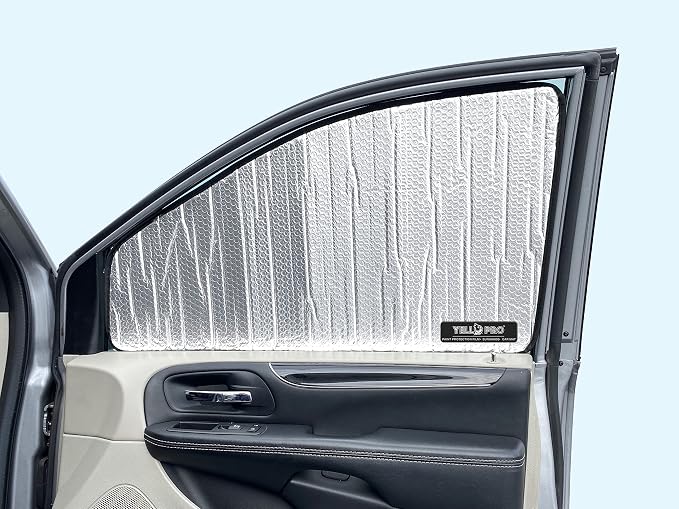 YelloPro Side Window Front Seat Sunshade Custom Fit for 2010-2019 2020 2021 2022 2023 2024 2025 2026 Dodge RAM 2500 3500, 2 Door Regular Cab (2pcs) - Image 4