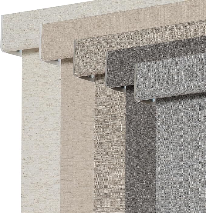 Persilux Blackout Roller Shades for Window Blinds,Cordless,Linen Fabric,Thermal Insulated Fabric UV Protection Shades for Home,Office,Bedroom,Door,Blackout-Grey,17" W X 64" H by PersiluxHome