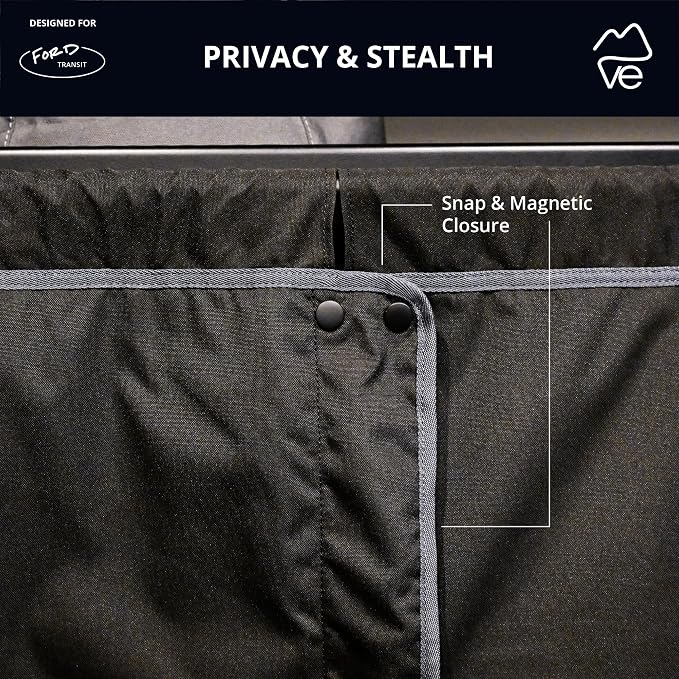 VanEssential Insulated Privacy Curtain - Ford Transit - High Roof - Image 4