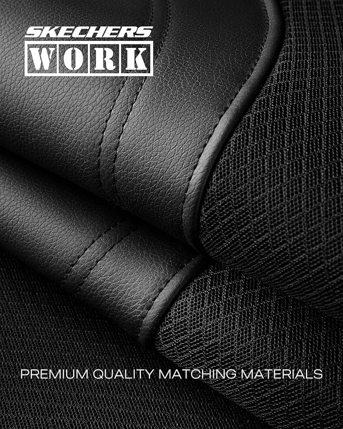 Skechers Car Seat Covers, Work Leather Seat Covers 5-Times Stronger Built-in Webbing, Oxford Fabric Seat Cover Full Sets, Airbag Compatible, Automotive Comfort for Cars, Trucks, SUVs,Black - Image 6