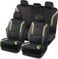 Skechers Memory Foam Car Seat Covers, Air Cool Mesh Thick Seat Covers, Car Seat Full Sets Airbag Compatible, Automotive Comfort Protection for Most Cars,Vans,Trucks, SUVs,Beige by Unknown