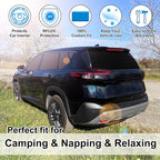 TINGLU Window Shades for Nissan Rogue Sport(Not for Rogue) 2017-2024 8PCS Accessories Car Side Full Windows Rear Triangular Windshield Sun Shade Sun UV Rays & Privacy Protection for Camping,Napping - Image 6