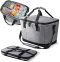 CleverMade Tahoe Collapsible Cooler Bag, Large Travel Cooler, Heather Gray | Keep Food and Drinks Cold Without Bulky Storage | The Leak-Resistant Liner Contains Meltwater, and the Frame Folds Flat by CleverMade
