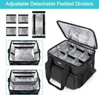 Trunab Insulated Medical Bag with Dividers, Medicine Pouch, Black | Empty Bag for Custom Setup, Ideal for Home, Travel and Camping - Image 3
