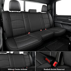 AOMSAZTO Custom Fit Seat Covers for Ram 2500 2019-2026 Full Set Black | Pickup Truck Seat Covers Waterproof faux leather, Breathable comfort, Airbag Compatible, Front covers only fit bucket seats - Image 2