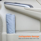 Ginsco New Leak-Proof Travel Car Trash Bag, 3.5 Gallons Large Capacity Hanging Car Trash Can with Hook and Loop Lid and Handle, Multipurpose Trash Bin with Storage Pockets for SUV RV, Atomic Silver - Image 3