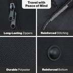 Extra Padded Car Seat Travel Bag for Airplane, Heavy Duty Car Seat Bags for Air Travel Large Durable Carseat Carrier Bag, Airport Gate Check Bag with Padded Shoulder Strap - Image 4