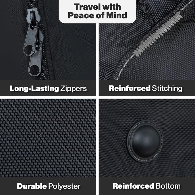 Extra Padded Car Seat Travel Bag for Airplane, Heavy Duty Car Seat Bags for Air Travel Large Durable Carseat Carrier Bag, Airport Gate Check Bag with Padded Shoulder Strap - Image 4