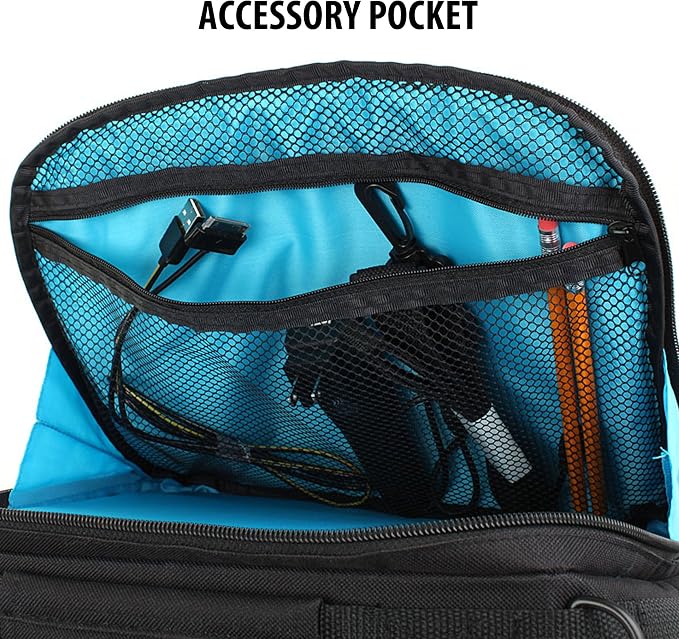 USA GEAR Portable DVD Player Case - S11 Car Headrest Holder Compatible with DBPOWER 9.5" and 10.5", Insignia 10", ieGeek 9.5", Wonnie 10.5" - Travel Storage Bag for Players with 7" to 10" Screens - Image 5
