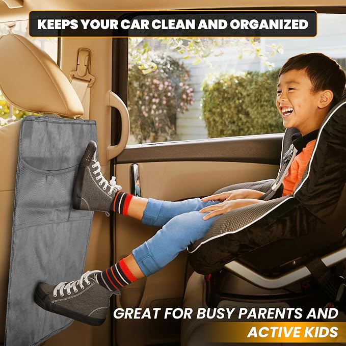 EcoNour Car Kick Mats Back Seat Protector - Image 7