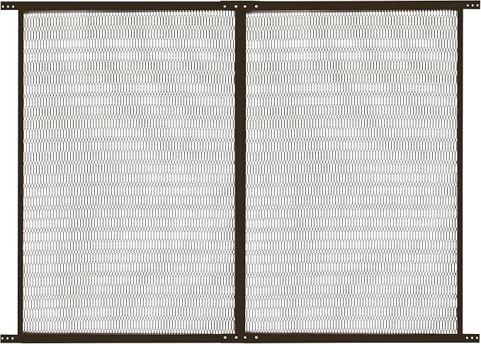 Guardian Steel Pet Grille Screen Door Protector for Dogs Pets Cats Scratch Protector Replacement (Bronze, 48 inch) Screen Door Guard Pet Proof Rv Screen Door Grill Guards by GuardianBuilt