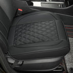 1 Pack Leather Front Car Seat Covers,Bottom Seat Covers for Cars,Driver Car Seat Cover,Luxury Seat Protectors,Waterproof,Anti-Slip,Full Wrap,for Most Vehicles,Sedan,Truck,SUV(Black) - Image 5