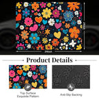 Car Trunk Mat - Universal Size 29" x 39", Floral Pattern Cargo Liner | Car Accessory for SUVs/Sedan/Wagons, Durable Protective Mat, Trunk Liner for Families/Travel Enthusiasts - Image 2