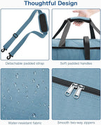 120L Foldable Waterproof Travel Duffel Bag for Men and Women with Shoe Compartment (Light Blue, EXTRA LARGE, 120L) - Image 5