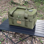 Tactical Camping Storage Bag 18L Tactical Utility Tote Bag Camping Cookware Organizer Trunk Organizer (Army Green) - Image 7